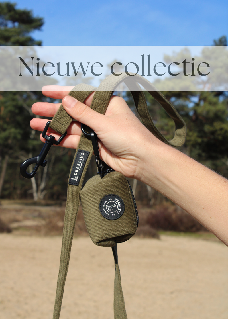 Hunter Green - Loopriem met poepzakjeshouder